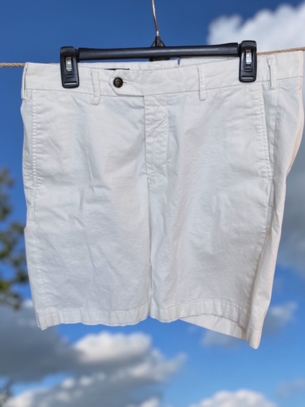 Peter Millar Men's Shorts Cotton Ivory Size 35